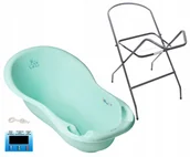 Wanienki dla dzieci - WANIENKA DLA DZIECKA "ZESTAW 4w1" TEGA WANNA DUŻA TERMOMETR KOREK STOJAK - miniaturka - grafika 1