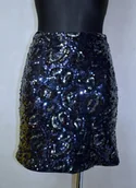 Spódnice - Spódnica Damska Granatowa Cekinowa Rozmiar XS *Guess* - miniaturka - grafika 1
