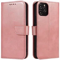 Etui i futerały do telefonów - Magnet Hurtel Case elegancki futerał etui pokrowiec z klapką i funkcją podstawki Huawei P40 Lite 5G / Huawei Nova 7 SE różowy - miniaturka - grafika 1