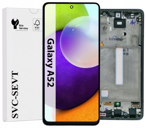 UTS-Group Wyświetlacz Do Samsung Galaxy A52 4G A525 A525F Ramka Oryginał LCD Ekran