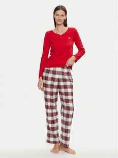 LAUREN RALPH LAUREN Piżama ILN72374F Czerwony Regular Fit - Piżamy damskie - miniaturka - grafika 1