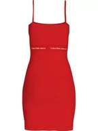 Sukienki - Calvin Klein Sukienka w kolorze czerwonym - miniaturka - grafika 1