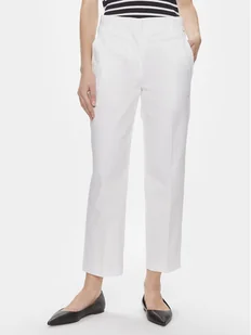Tommy Hilfiger Chinosy WW0WW40504 Biały Straight Fit - Spodnie damskie - miniaturka - grafika 1