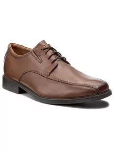 Clarks Półbuty Tilden Walk 261300957 Brązowy - Półbuty męskie - miniaturka - grafika 1
