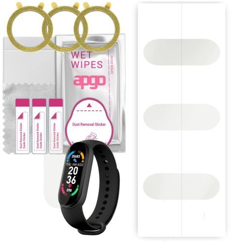 3x folia ochronna hydrożelowa MATOWA do Tracer T-BAND Velox M6 - apgo Smartwatch Hydrogel MATTE Protection Ochrona na ekran smartwatcha