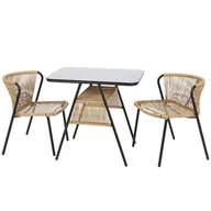 Meble ogrodowe - HOME & GARDEN Fiuggi Black-Beige 526184 - miniaturka - grafika 1