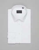 Koszule męskie - koszula ateleta 00506 długi rękaw biały slim fit - miniaturka - grafika 1