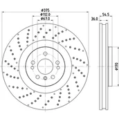 Tarcze hamulcowe - Tarcza hamulcowa HELLA PAGID 8DD 355 125-041 - miniaturka - grafika 1