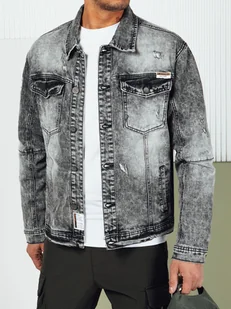 Kurtka męska jeansowa czarna Dstreet TX4689-XXL - Kurtki męskie - miniaturka - grafika 1