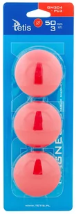 Tetis Magnesy do tablic TETIS 3szt. 50mm czerwone gładkie (GM303-PC3) DE98TET - Przybory szkolne - miniaturka - grafika 2