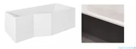 Obudowy do wanien - Besco Obudowa czarny mat do wanny Integra prawa/lewa 170x75 #OAI-170-NSC - miniaturka - grafika 1