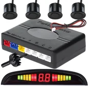 Czujniki parkowania - Czujniki parkowania cofania tył zestaw 4x sensor wyświetlacz lcd - miniaturka - grafika 1