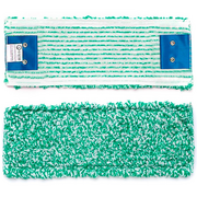 Miotły, szufle, mopy - Mop typu klips z zielonej mikrofibry 50 x 17cm - miniaturka - grafika 1