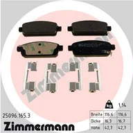 Klocki hamulcowe - Klocki hamulcowe - komplet ZIMMERMANN 25096.165.3 - miniaturka - grafika 1