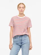 Koszulki i topy damskie - Vila Koszulka "Vinora" w kolorze biało-czerwonym - miniaturka - grafika 1