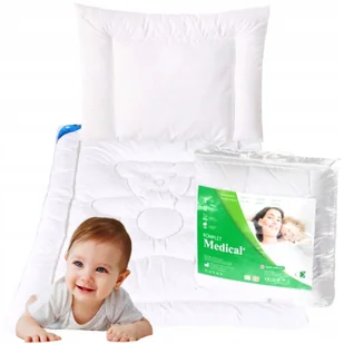 KOŁDRA I PODUSZKA 100x135 DO ŁÓŻECZKA DZIECIĘCA KOMPLET ANTYALERGICZNA - Kołdry i poduszki dla dzieci - miniaturka - grafika 1