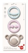 Gryzaki dla dzieci - Moluk Gryzaki Nigi, Nagi & Nogi - kolory pastelowe, gryzak Moluk 43401 - miniaturka - grafika 1