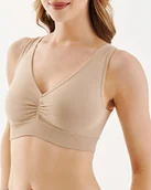 Koszulki i topy damskie - Bezszwowy top z marszczeniem Shape - miniaturka - grafika 1