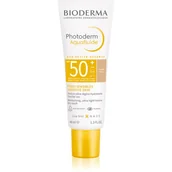 Balsamy i kremy do opalania - Bioderma Photoderm Aquafluide spf50+ ultralekki fluid przeciwsłoneczny odcień jasny 40 ml - miniaturka - grafika 1