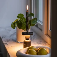 Lampy stojące - Konstsmide Lampa stołowa LED Nantes, czarna, aluminium, IP54, ściemniany, CCT - miniaturka - grafika 1