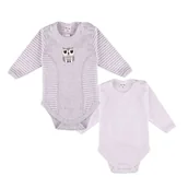 Body dla niemowląt - Chłopięcy dwupak body z długim rękawem, Tup Tup - miniaturka - grafika 1