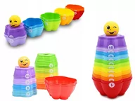 Zabawki interaktywne dla dzieci - Kubeczki Foremki Piramida Gwiazda 11 Elem Emotka - miniaturka - grafika 1