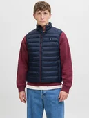 Garnitury - Jack&Jones męska kamizelka bezrękawnik JJEBRADLEY LIGHT BODYWARMER COLLAR NOO 12280973 SKY CAPTAIN-L - miniaturka - grafika 1