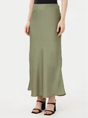 Spódnice - Vila Spódnica midi Elliette 14084182 Zielony Regular Fit - miniaturka - grafika 1