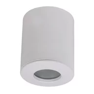 Oprawy, klosze i abażury - v-tac Oprawa V-TAC GU10 Natynkowa Tuba Okrągła z szybą Biała IP54 82x101 VT-700 - miniaturka - grafika 1