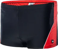 Kąpielówki męskie - Kąpielówki męskie Aquawave Helder czarno-czerwone rozmiar XL - miniaturka - grafika 1