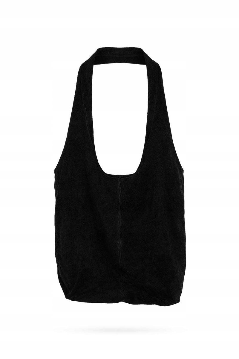 CZARNA TOREBKA SHOPPER SKÓRA ZAMSZOWA MIĘKKA BEZ OZDÓB 30x17x31 12DA