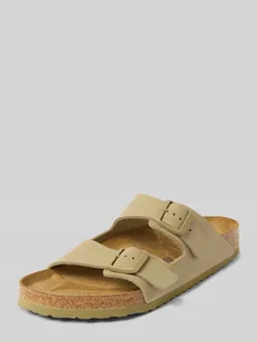 Klapki skórzane ze sprzączką model ‘Arizona’ - Sandały męskie - miniaturka - grafika 1