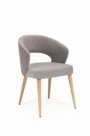 Krzesła - Mirek 6 krzesło tapicerowane tkanina do wyboru nogi dąb artisan - miniaturka - grafika 1