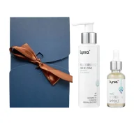 Zestawy kosmetyków damskich - Lynia zestaw prezentowy kosmetyków do pielęgnacji twarzy nawilżający tonik żelowy 100 ml + nawilżająca ampułka 30 ml - miniaturka - grafika 1