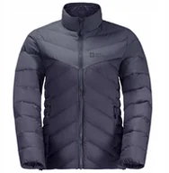 Kurtki i kamizelki sportowe damskie - Jack Wolfskin Tundra Down Jkt W 1206652-1388 Czarne S - miniaturka - grafika 1