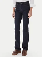 Spodnie damskie - Tommy Hilfiger Jeansy WW0WW46807 Granatowy Bootcut Fit - miniaturka - grafika 1