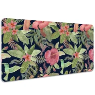 Podkładki na biurko - Podkładka na biurko Tropikalna papuga w dżungli 100x50 cm - miniaturka - grafika 1