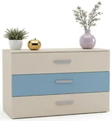 Komody dla dzieci - Komoda z szufladami do pokoju chłopca kaszmir + niebieski F2-H13 - miniaturka - grafika 1
