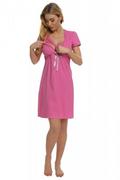 Piżamy ciążowe - Italian Fashion Felicita amarantowa koszula do karmienia - miniaturka - grafika 1