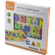 Układanki dla dzieci - Viga Układanka 3D alfabet V50124 - miniaturka - grafika 1