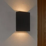 Lampy ogrodowe - Nordlux Kinkiet zewnętrzny LED Fold Seaside up/down, 10 x 15 cm, czarny - miniaturka - grafika 1