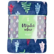 Koce - Koc WINTER VIBES 150 x 200 cm niebieski - miniaturka - grafika 1