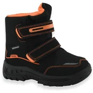 Buty dla chłopców - Dziecięce buty zimowe śniegowce z membraną Befado 615X/Y006 High Czarne - miniaturka - grafika 1