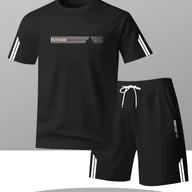 Koszulki męskie - TEMU 1 Męska koszulka T-shirt, Casualowy sportowy styl, Nowy modny design w stylu europejskim i amerykańskim, Modny krótki rękaw, Męska koszulka z - miniaturka - grafika 1