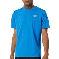 Koszulki sportowe męskie - Koszulka New Balance MT21262SB8 - niebieska - miniaturka - grafika 1