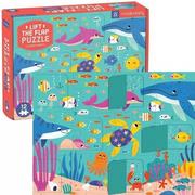 Puzzle - Mudpuppy Puzzle z Okienkami Przyjęcie w Oceanie 12 Elementów 2+ - miniaturka - grafika 1