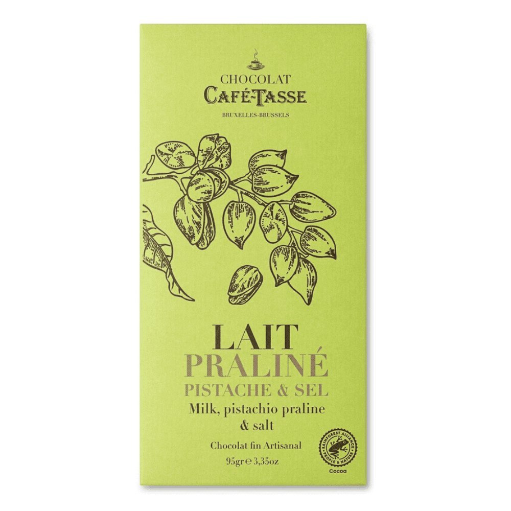 Cafe-Tasse czekolada mleczna pralina pistacja 95g