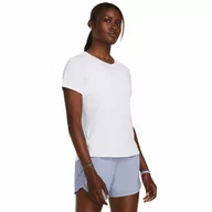 Koszulki sportowe damskie - Damska koszulka do biegania Under Armour UA Laser SS - biała - UNDER ARMOUR - miniaturka - grafika 1