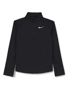 Nike Bluza dziecięca unisex Df Ls Run czarny 128 - Bluzy dla dziewczynek - miniaturka - grafika 1