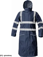 Odzież robocza - CERVA SIRET HV PŁASZCZ - odblaskowy wodoodporny i wiatroszczelny płaszcz 120 cm. - granatowy M - miniaturka - grafika 1